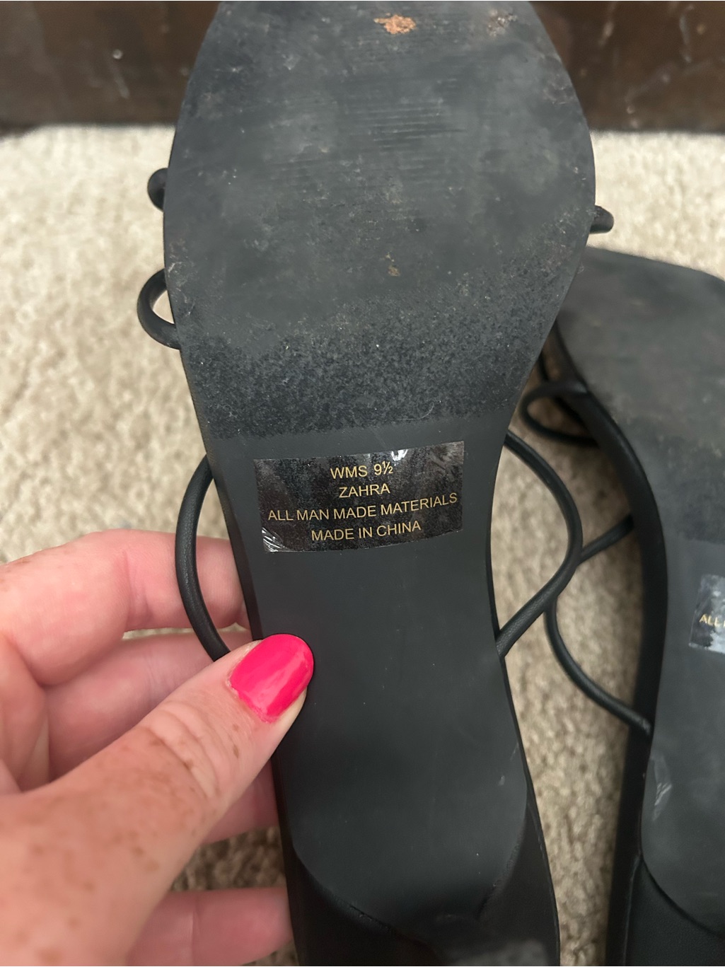 Dv By Dolce Vita Black Strappy Square-Toe Kitten Heal — image 5 of 5